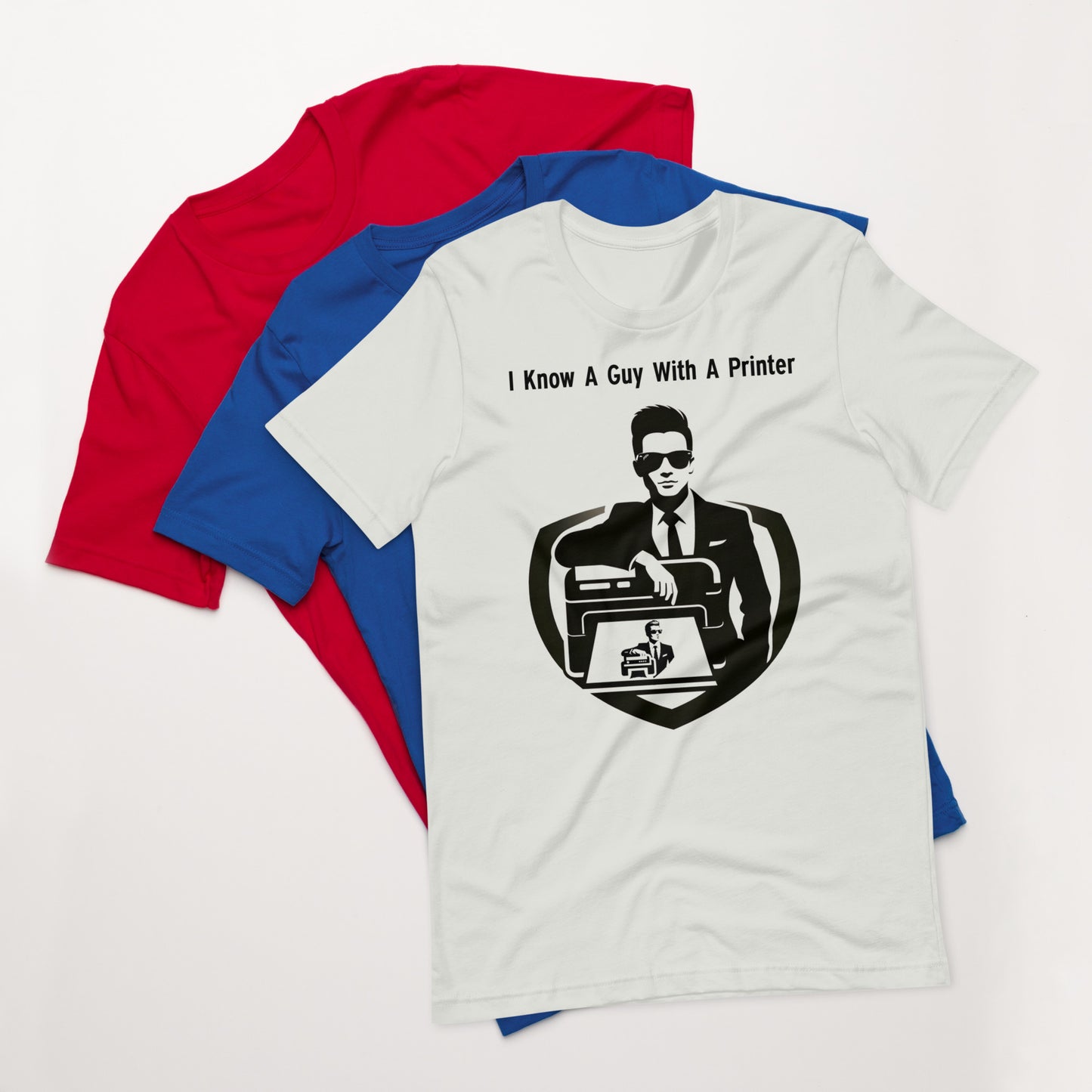 Black Logo - A Guy With A Printer Men's / Unisex T-shirt - A Guy With A Printer