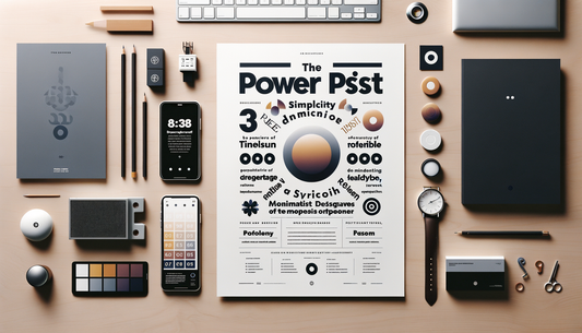 Maximizing Impact with Minimalist Print Design